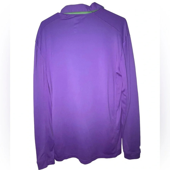 IBKUL Polo Shirt Purple Long Sleeve Men’s Size Small UPF 50+ Casual Stretch Golf - Picture 5 of 8